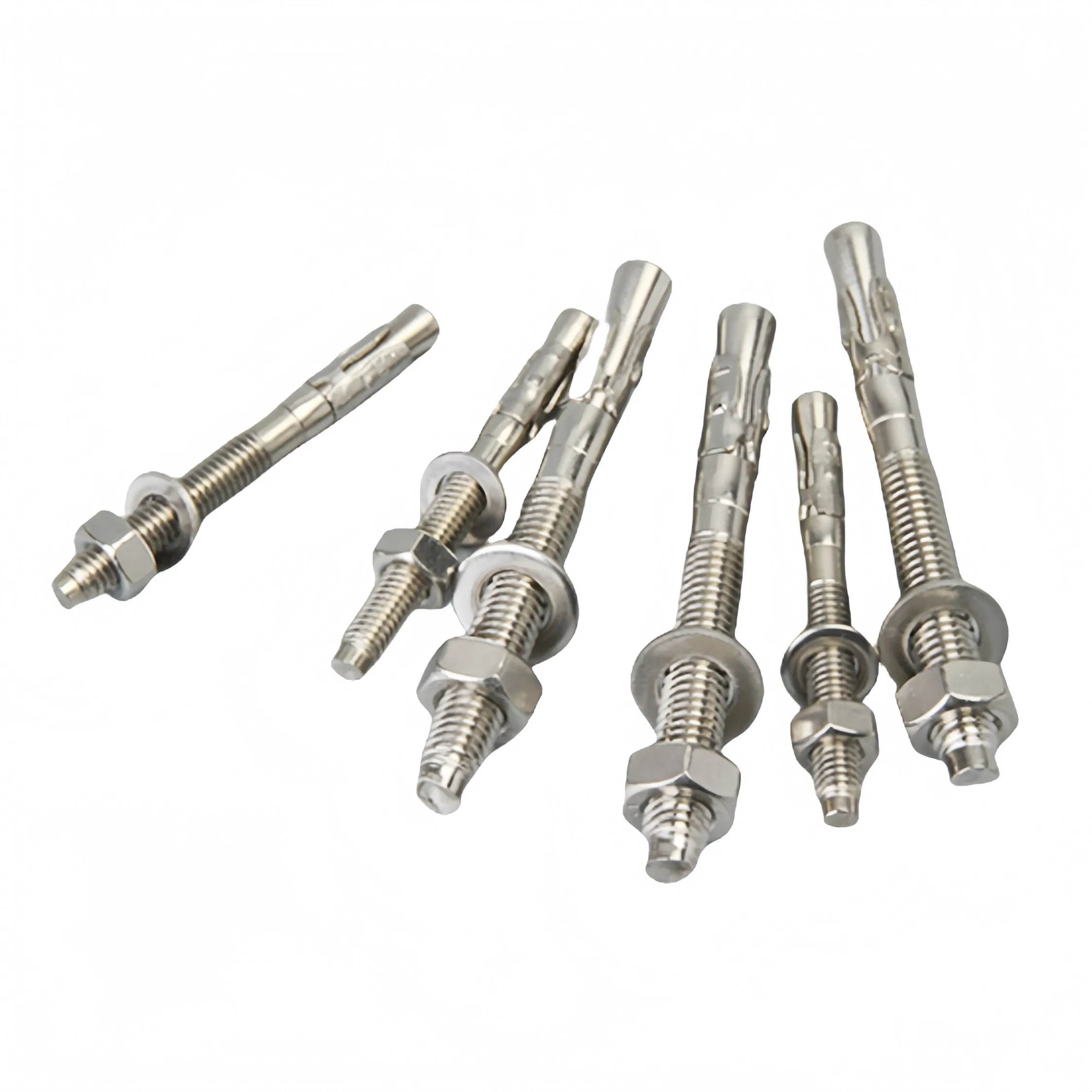 Stainless Steel 304 316 Expansion Wedge Anchor Through Bolt for Concrete Walls