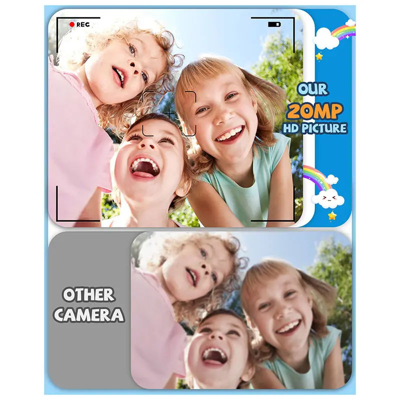 Fun Animal-Themed Selfie Camera for Kids' Birthday Gifts Interactive Cartoon Selfie Camera for Kids' Birthday Parties