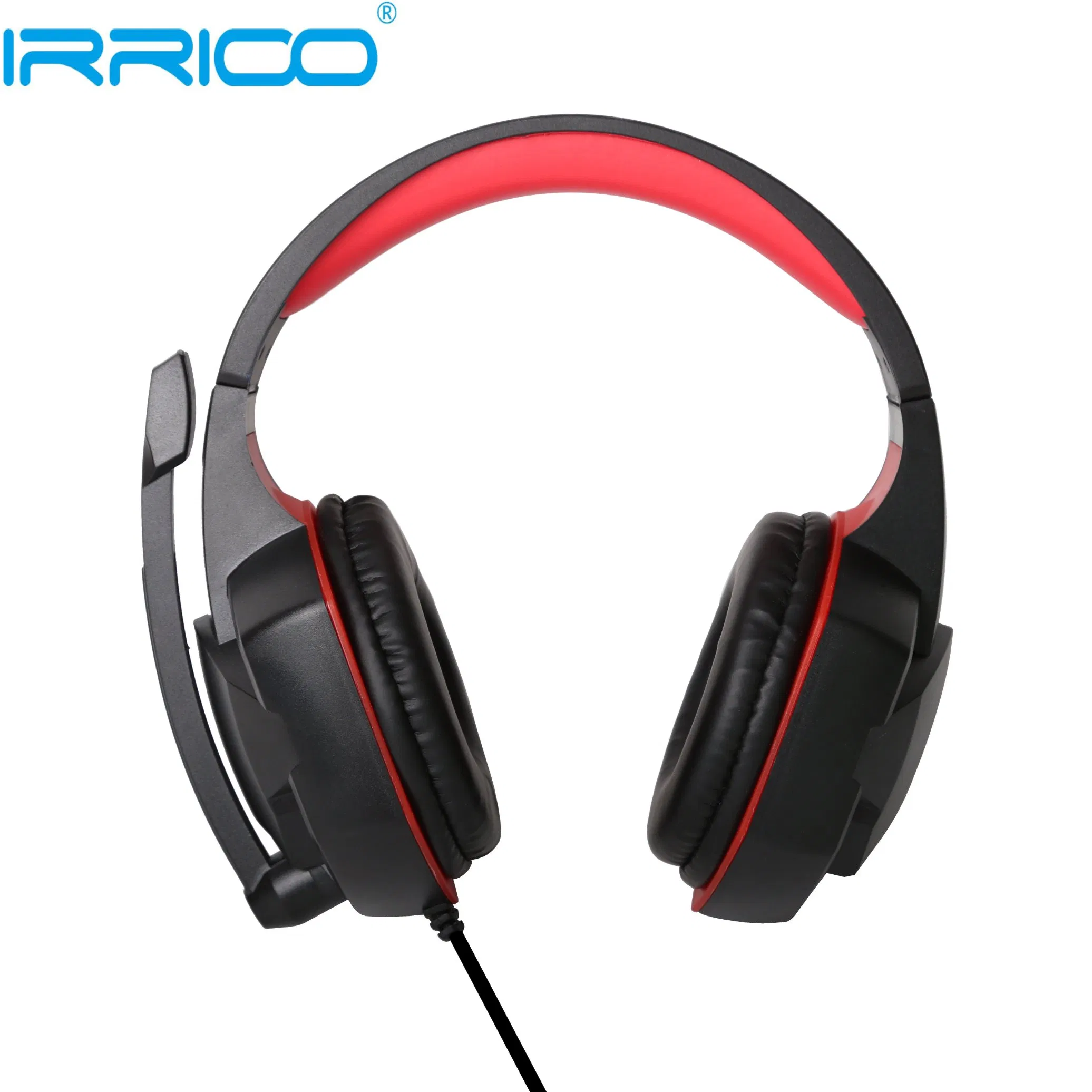 Игровые наушники IRRICO с микрофоном, проводные