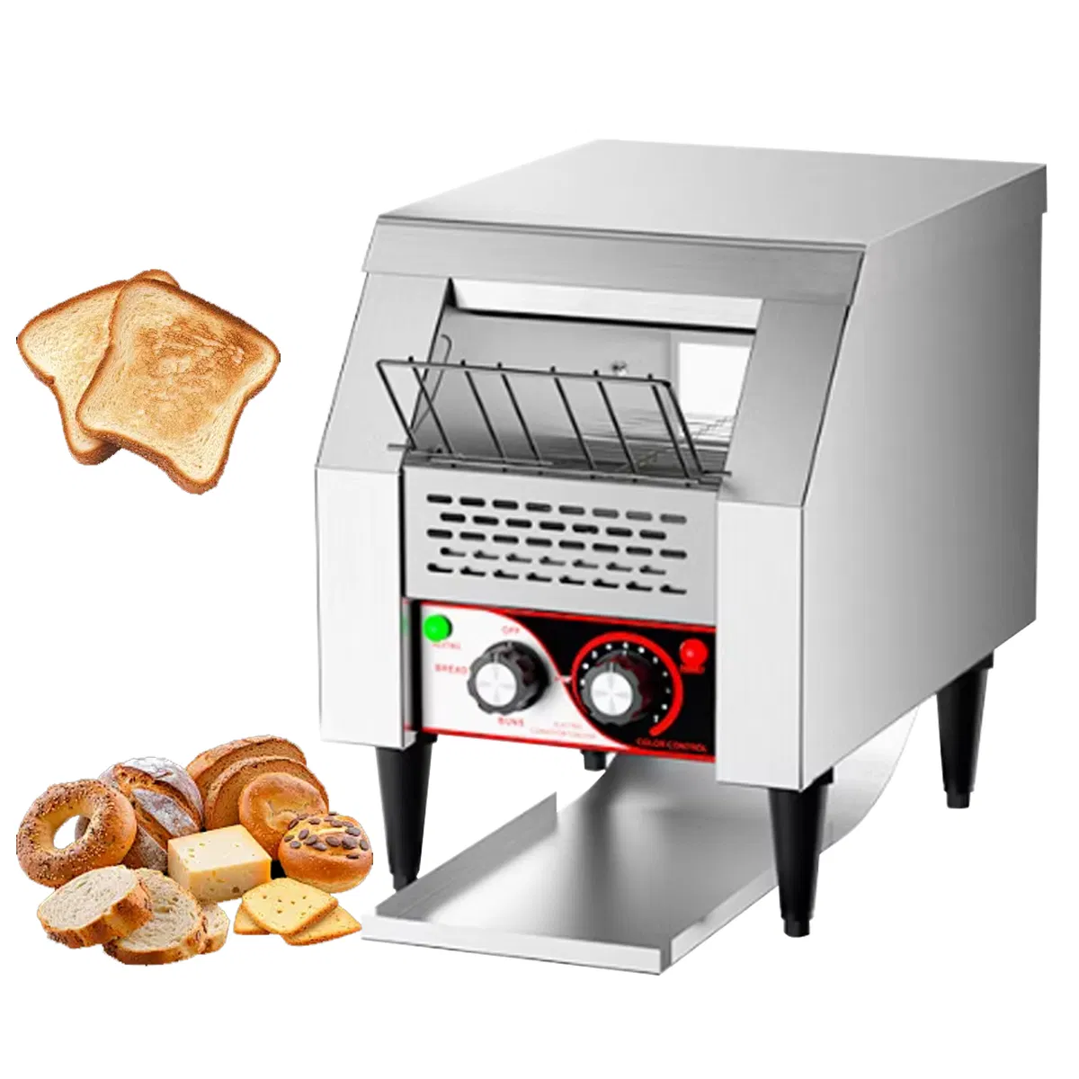 Commercial Electric Chain Rotary Bread Toaster