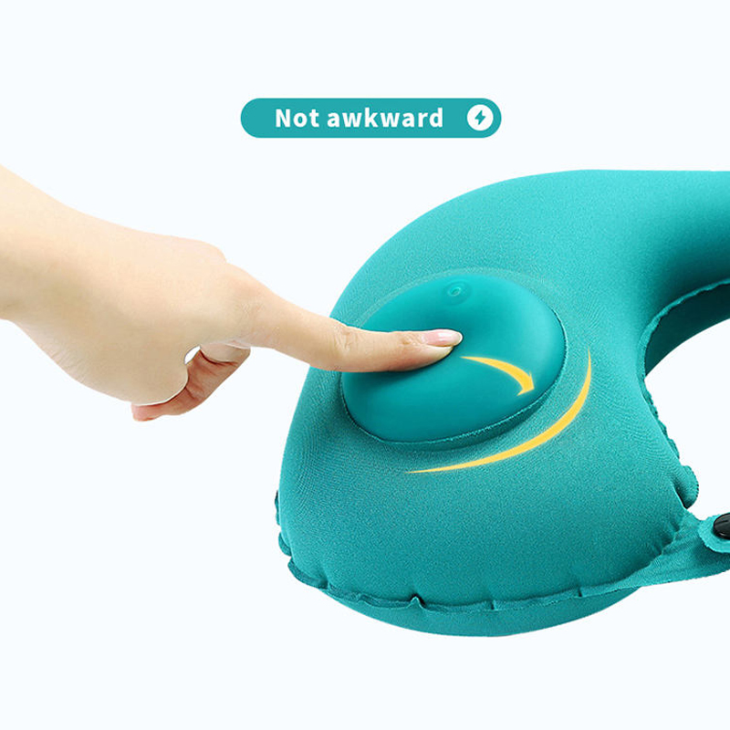 Promotional Logo Printing Travel U Shape Cushion Eco-Friendly PVC Inflatable Neck Pillows