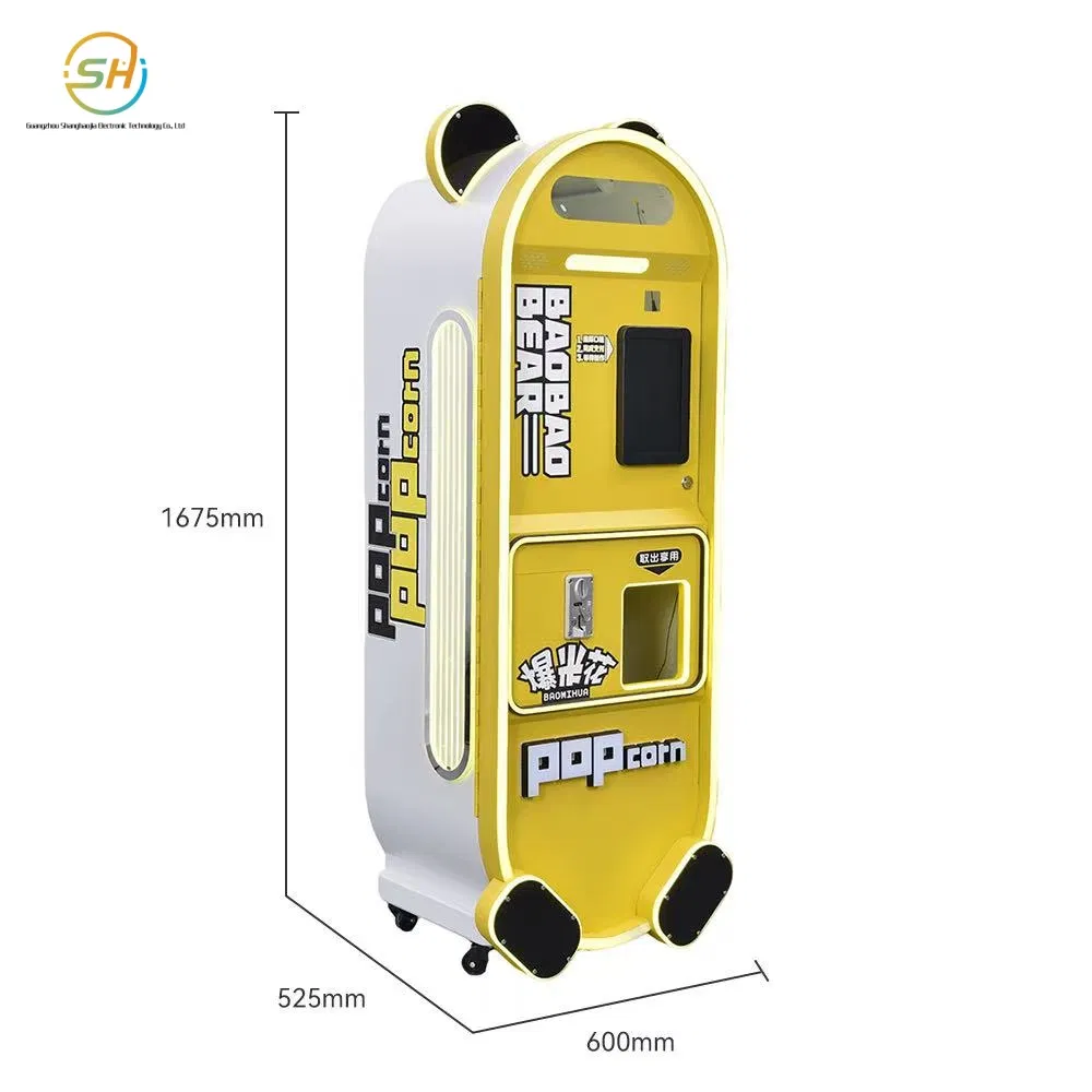 24-Hour Automatic Unmanned Popcorn Vending Machine for Fresh Snacks Dispenser Vending Machines