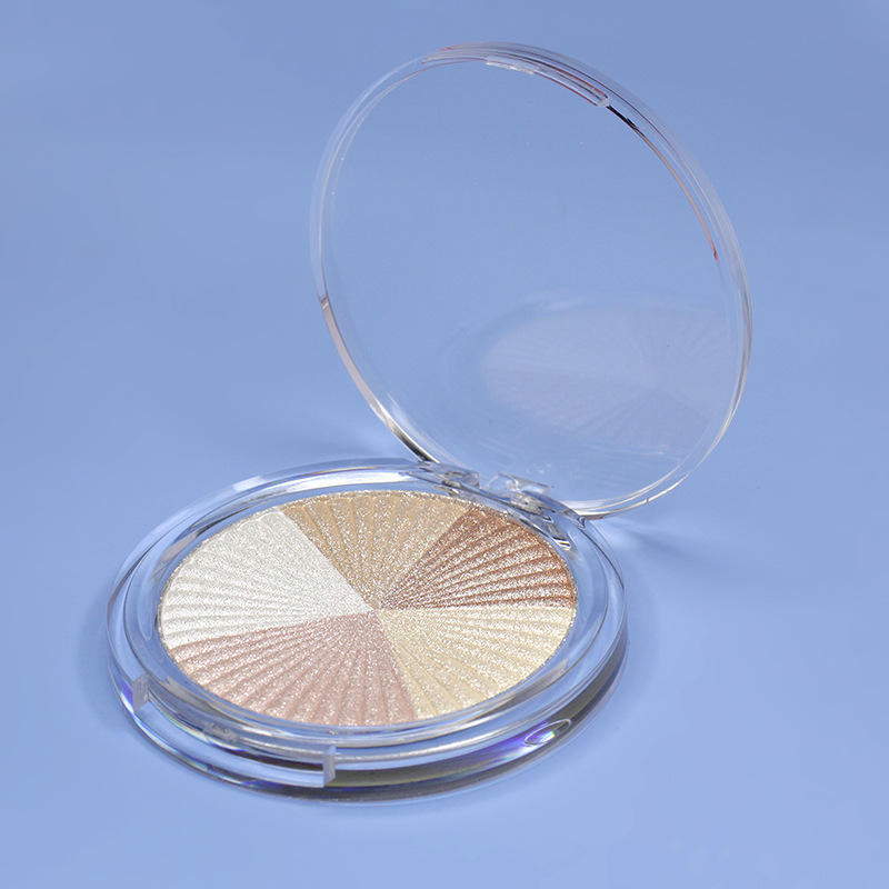 Wholesale Healthy Bronzer Skin Protect Compact Disc Transparent Color Combination 5 in 1highlighter Powder Loose Powder