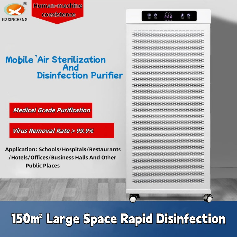 2-in-1 School Air Disinfector & Purifier - HEPA Filter + UV-C Sterilization for Healthy Indoor Air