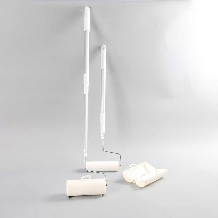 Portable Extension Link Roller Mop Household Manual Sticky Lint Roller Head Mop of Carpet Floor Removable Roller