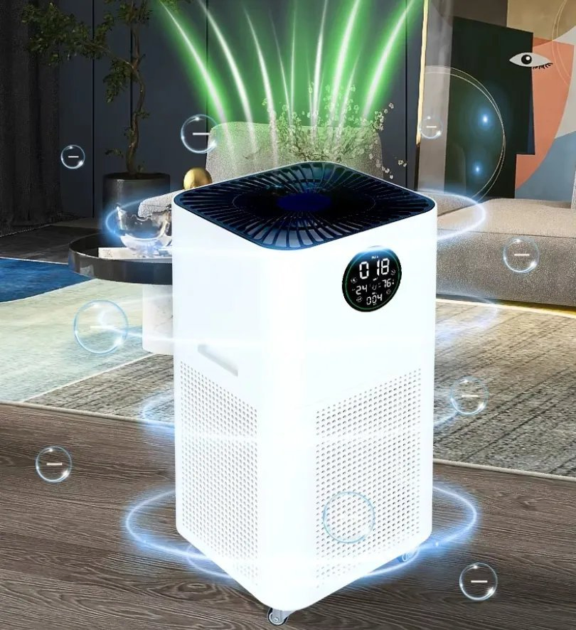 Compact Air Ionizer Purifier Home Featuring Air Purifier and Air Freshener Function