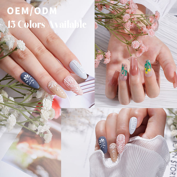 2D Sculpture Gel Color New Fashion Color Nail Shop Special Hot Style Color Gel 12colors Set UV Gel Nail Polish