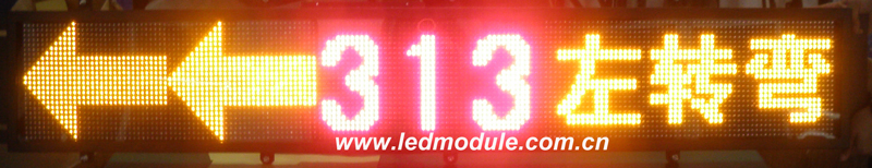 P6 Semi-Outdoor LED Moving Message Sign for Bus/Taxi/Car