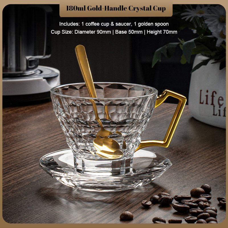 Набор кофейных чашек Elegant Exquisite Crystal