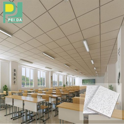 Decorative Lovely Worm Acoustical 595595mm and 2X4 Mineral Fiber Ceiling Sheet