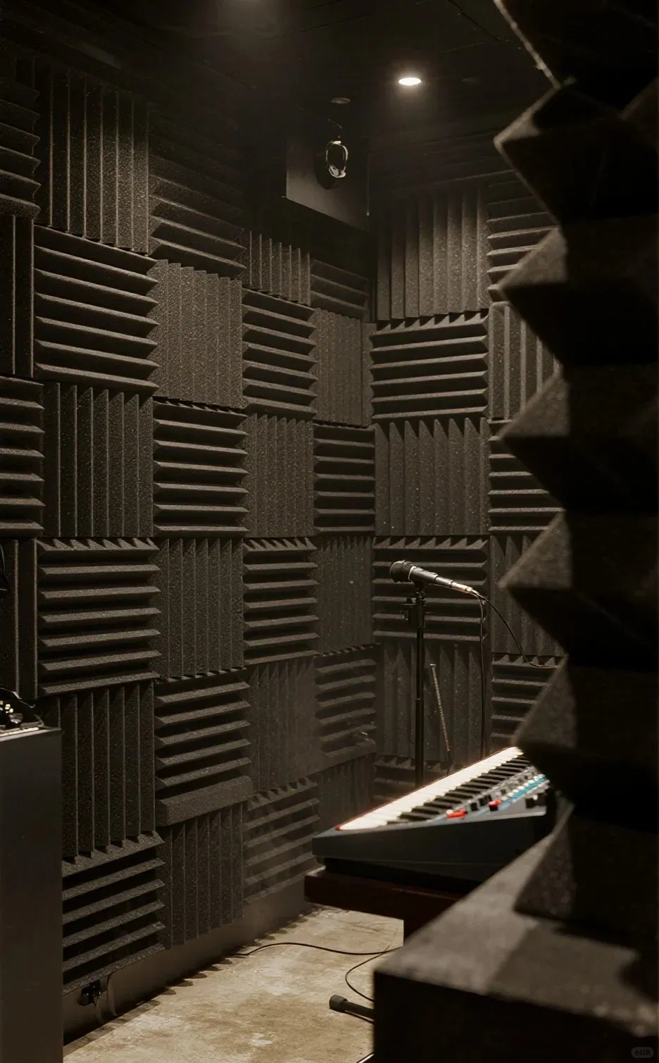 60X60cm Size Fireproof Acoustic Diffuser Foam Wall Panel High Resilience PU Material Soundproof 3D Wall Padding Tiles for Studio