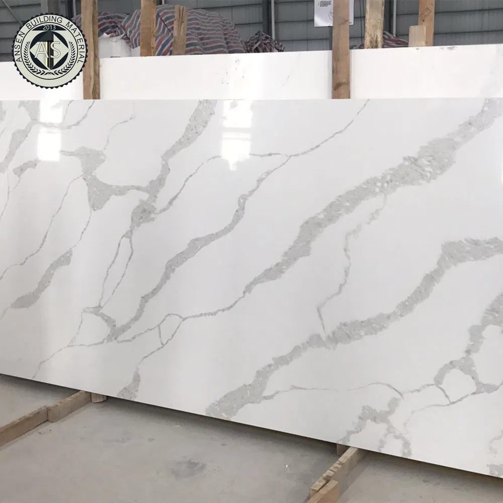 3200*1600*20mm Engineered Big Slab Solid Surface Polished Artificial Quartz Stone for Countertop