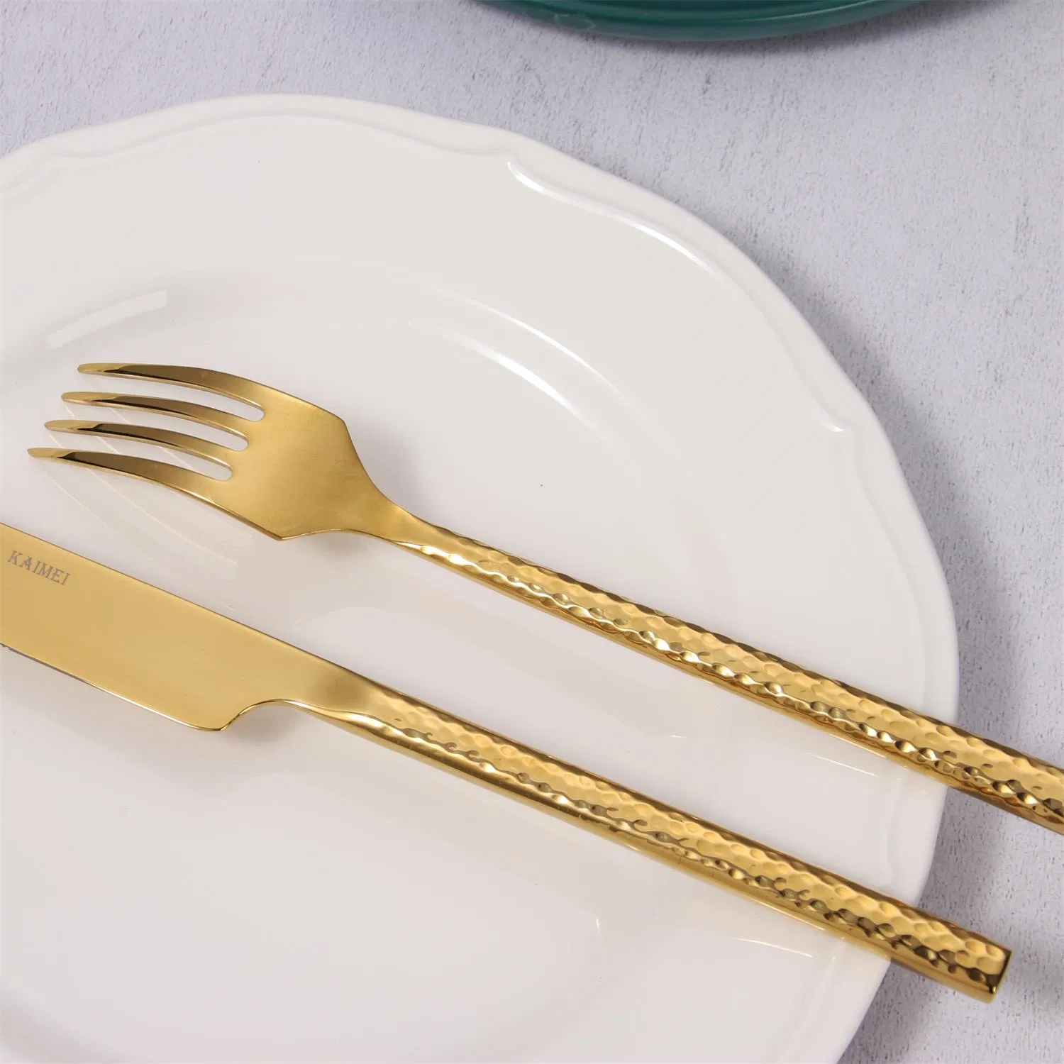 China High Quality Stainless Steel Gold Flatware Restaurant Cutlery Set