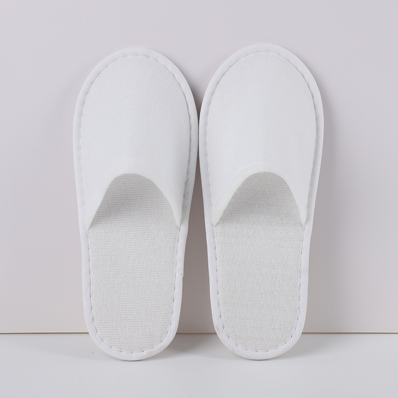 Custom Logo Personalized Indoor Home Hospitality Beauty Salon Hotel Plush Disposable Slippers