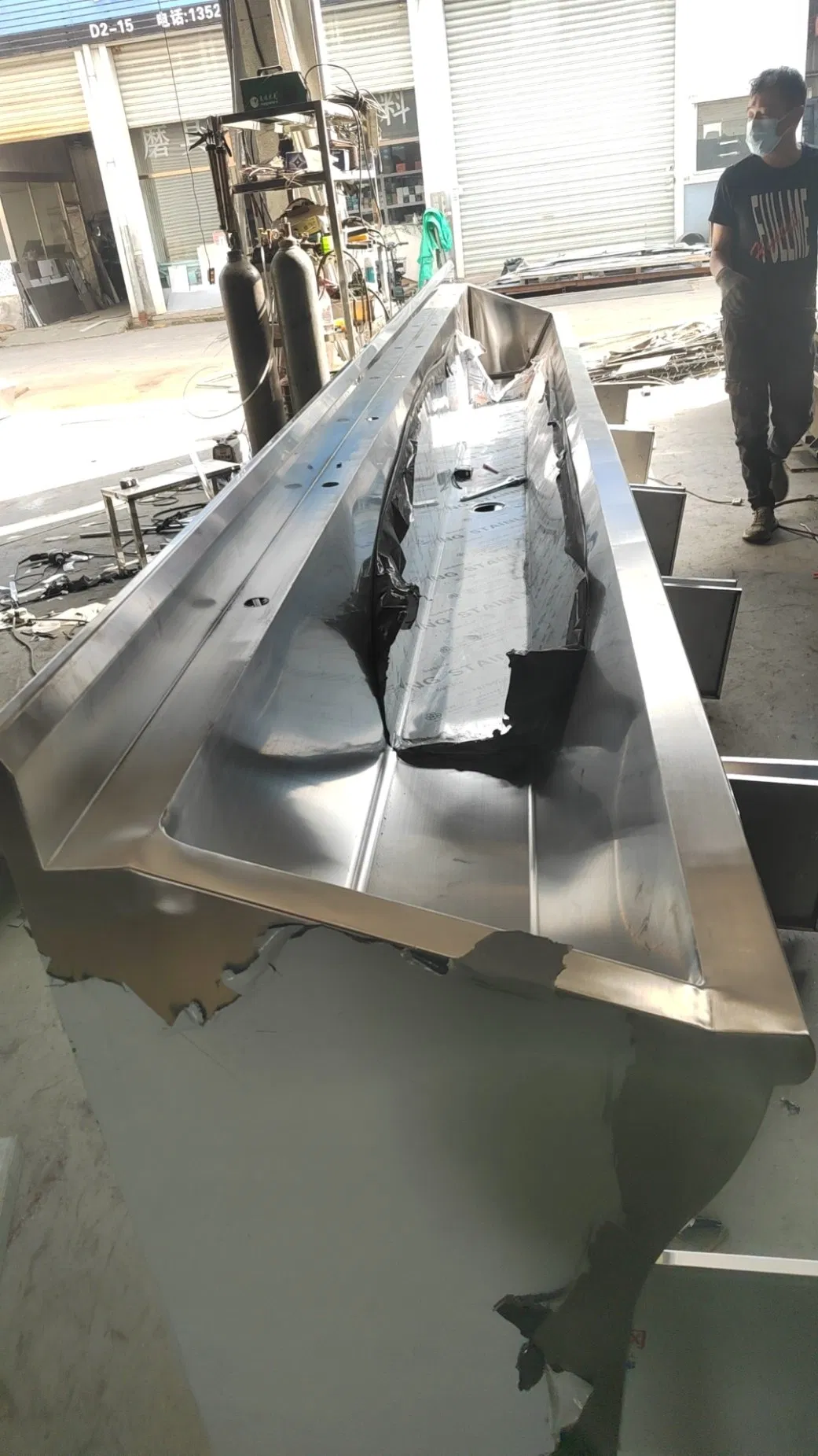 Large Scrub Sink 304 Stainless Steel Hand Washing Basin Industry School or Kindergarten Sink