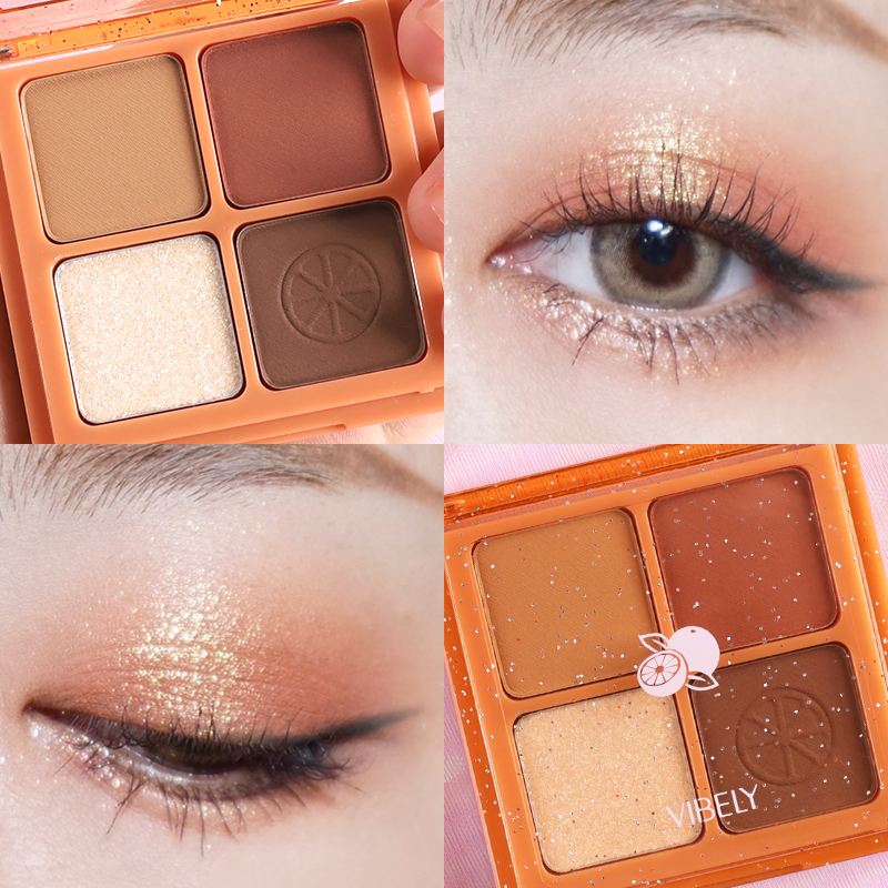 Cosmetic Highlighter Shimmer Waterproof Lasting Glitter Nude Makeup Palette Eye Shadow