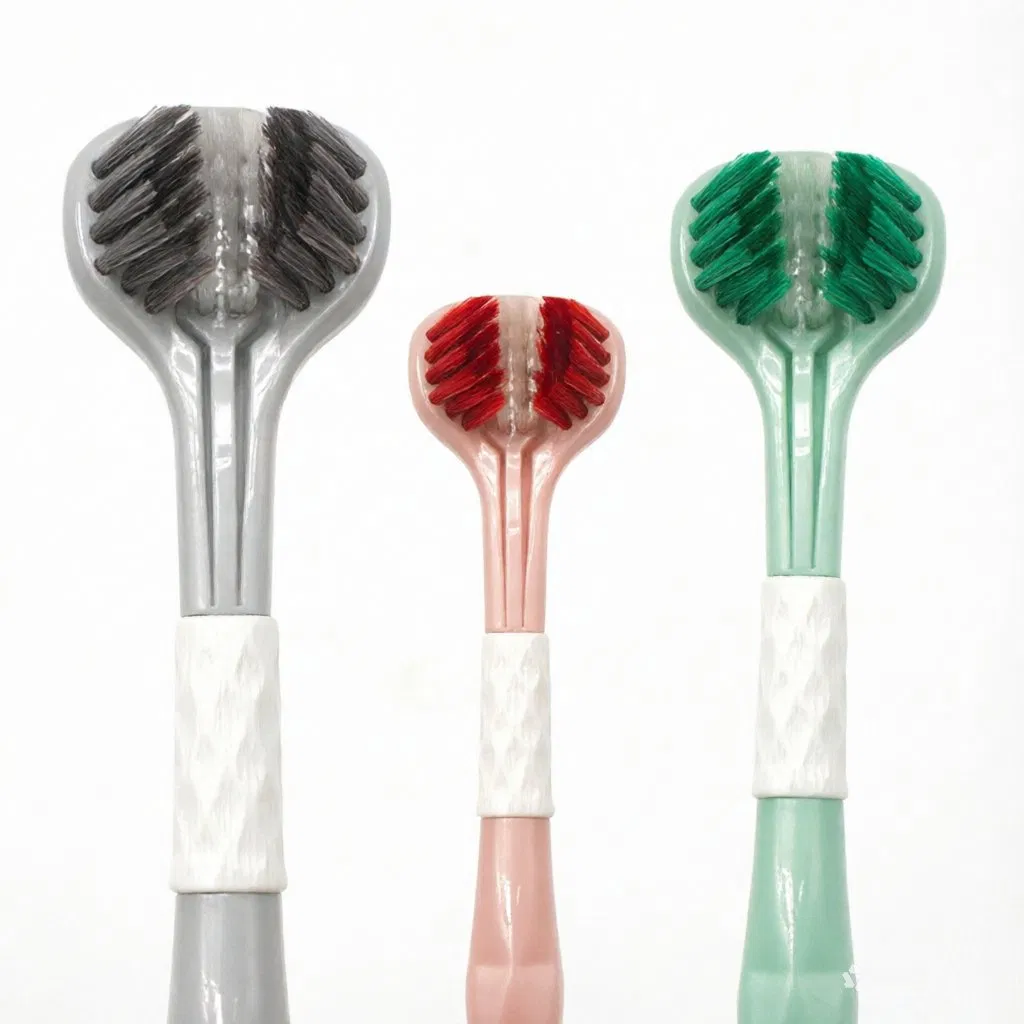 0.15mm Color PBT Soft Bristles Toothbrush 3D Three-Sided Brush