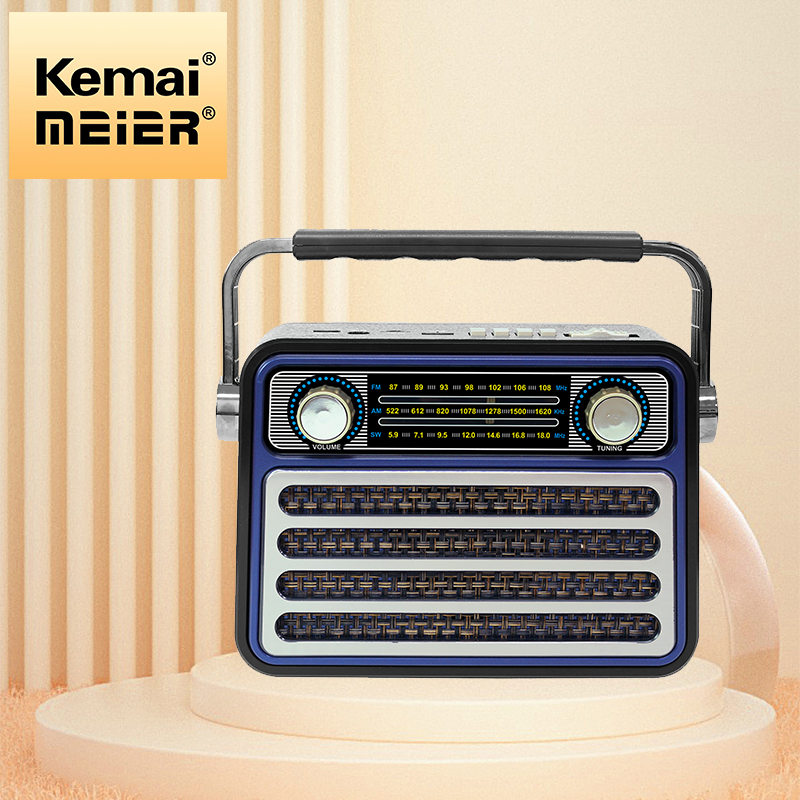 Hot Sale China Factory Wireless Speaker Rechargeable Emergency Powerful LED Light Portable Retro Radio FM/Am/Sw Band Radio