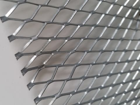 Small Hole Expanded Metal Mesh / Heavy Duty Expanded Steel Metal Mesh
