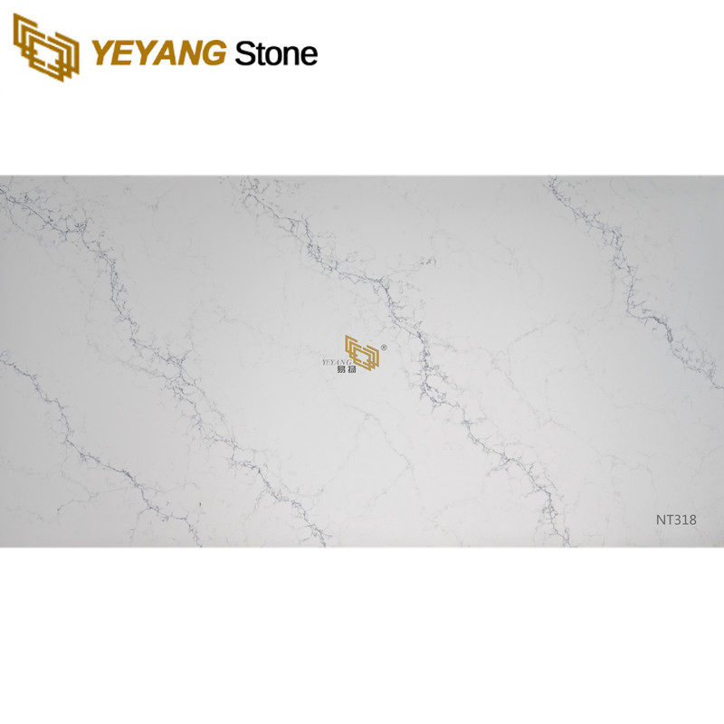 Kitchen Countertop Stone Calacatta Quartz for Kitchen/Bathroom/Hotel/Household Countertop