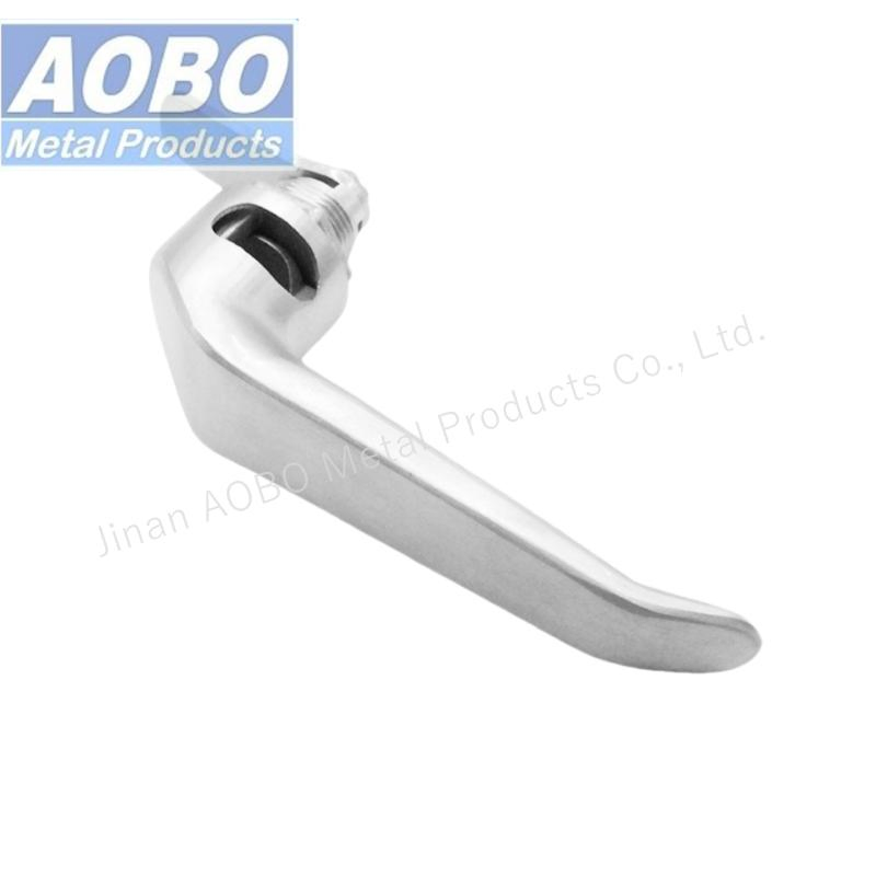 Industrial Stainless Steel Heavy Duty L Door Handles Padlock for Train Door Electronic Panel Cabinet