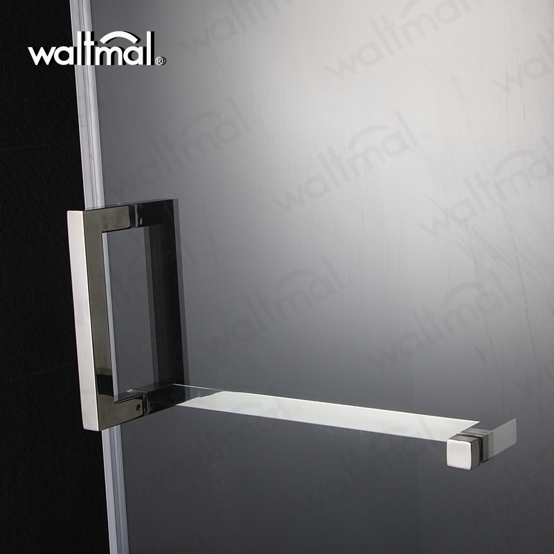 Strong Aluminum Rectangle Tempered Glass Shower Enclosure