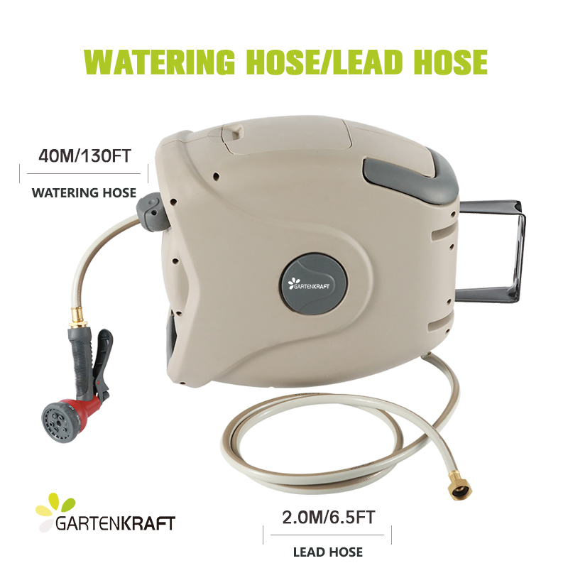Gartenkraft 40m Auto Retractable Hose Reel with CE