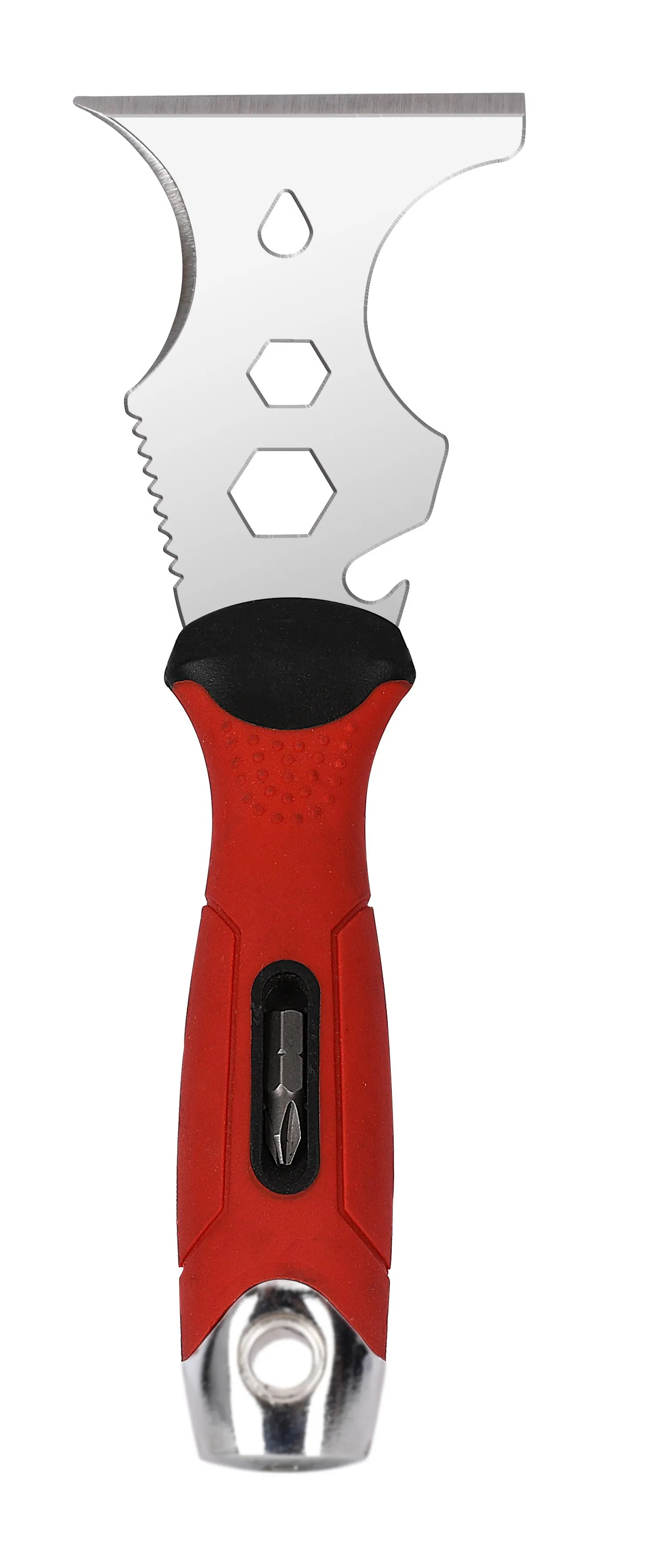 2. Multi Function Stainless Steel Scraper with TPR Handle Multi Purpose Scraper