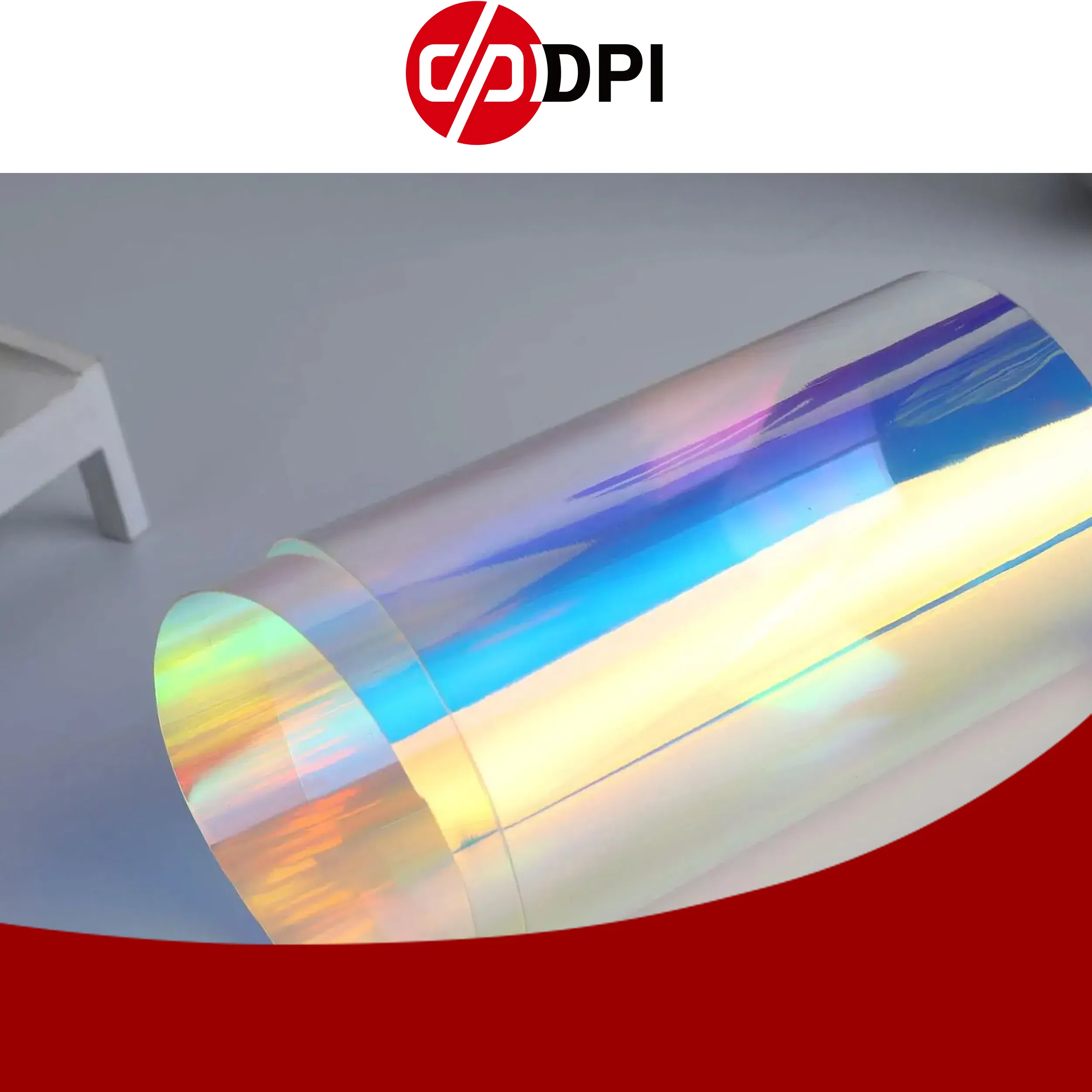 Rainbow Film Translucent Rainbow Color Film Rainbow Colorful Effect Self Adhesive Vinyl Sticker Rainbow Laser Film Window Glass Decoration Tinted Film