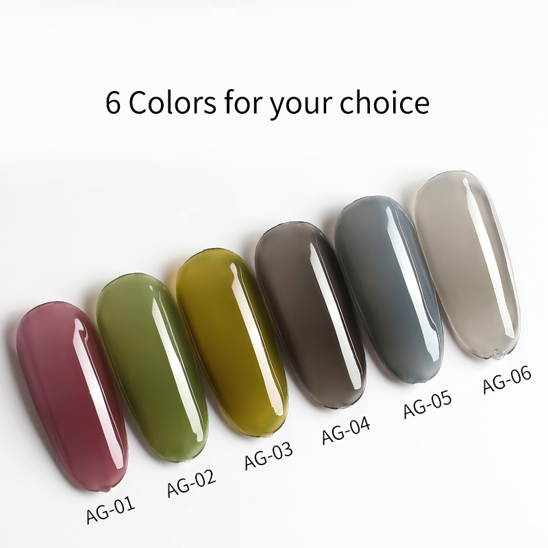 Non Toxic Lacquer Gel Nail Polish Gray Color Series Soak off Nail Vanish UV Gel Nail Polish Private Label Nail Gel Polish