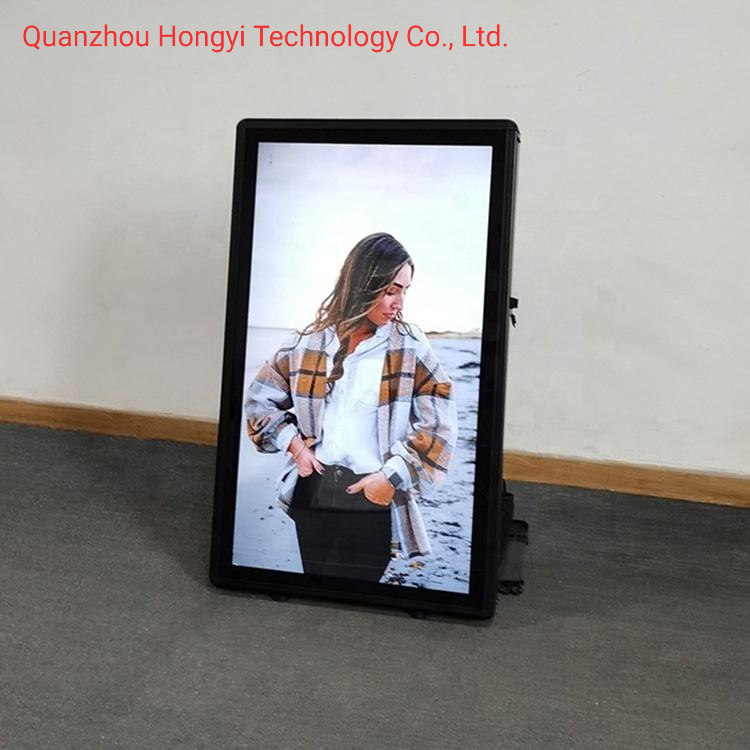 Ultra-Thin Digital Signage Backpack Walking LCD Advertising Player Machine 5cm Thick 32 Inches Android Outdoor Billboard