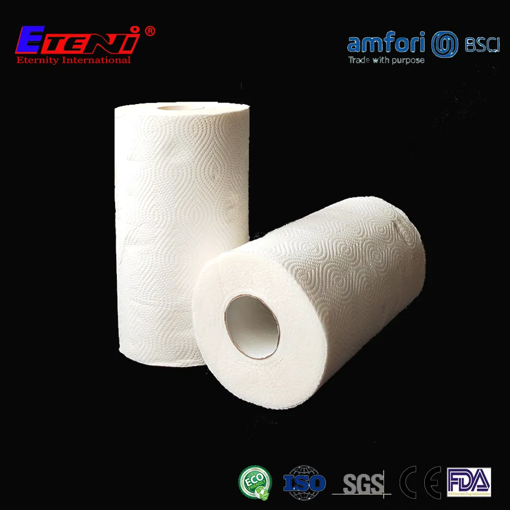 Low Price White and Strong Bamboo Kitchen Towel Roll and Individual Wrapped Kitchen Towel