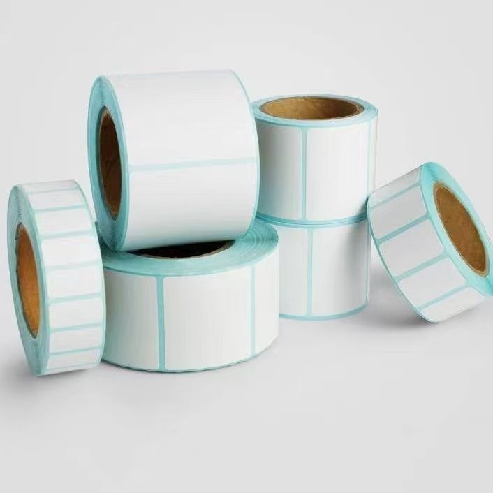 White Self-Adhesive Label Paper for Supermarket Labels (customizable in size)