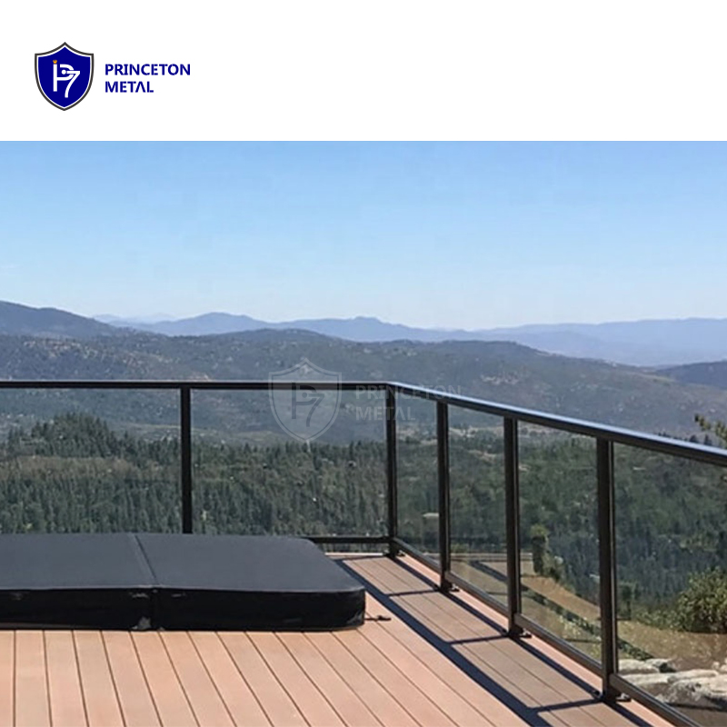 Customized DIY Metal Balustrade System Aluminum Deck Glass Balcony Railing