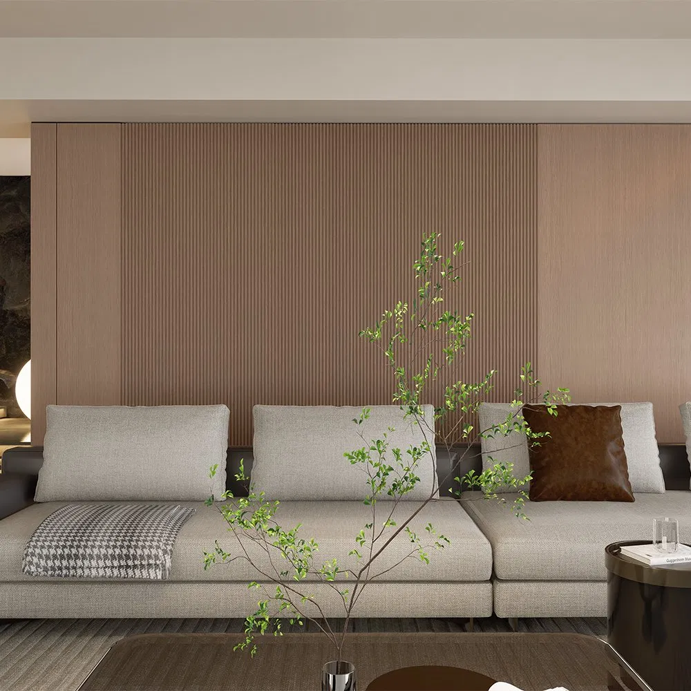 Sonsill High Quality 160*24*2900mm Wood Grain Design Interior Fireproof Waterproof PVC Decoration Wall Cladding Fluted WPC Wall Panel for Home