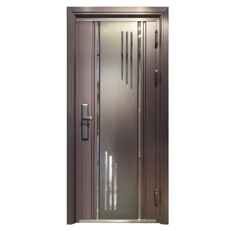 Factory Direct Sale High Quality Custom Various Style Modern Entrance Security Metal Door for Villas House Aluminum Stainless Steel Door