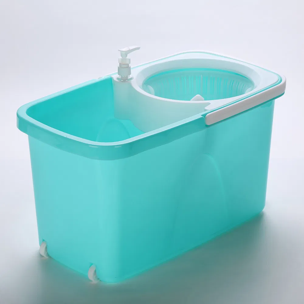 Hand Press 360 Rotating Microfiber Spin Mop Bucket System Detachable Spinning Basket Easy Wring Magic Mop Swivel Wet and Dry Mop