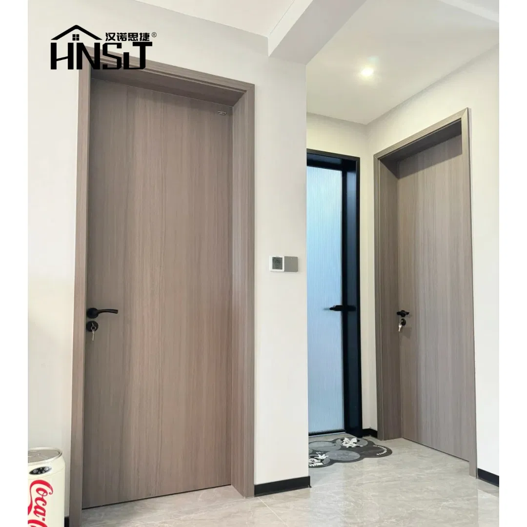 Hotel Interior Emergency Exit Fire Rating Fireproof Fire Timber Composite Interior Swing Wooden Exterior 0 Solid Wood Door Interior Wooden WPC Room Door
