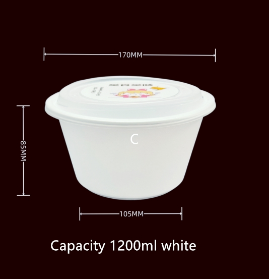 Eco-Friendly Biodegradable Plastic Food Containers for Snacks 2.