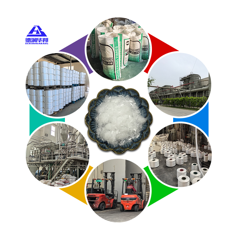 Concrete Reinforced Polypropylene Coarse Fiber Anti-Crack Reinforcement Material