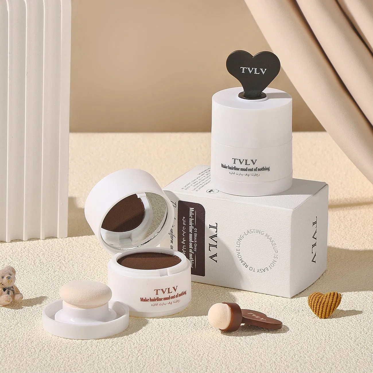 Non-Existent Hairline Makeup Shadow Contouring Cream That Doesn't Fade Easily, Hairline Filling Powder