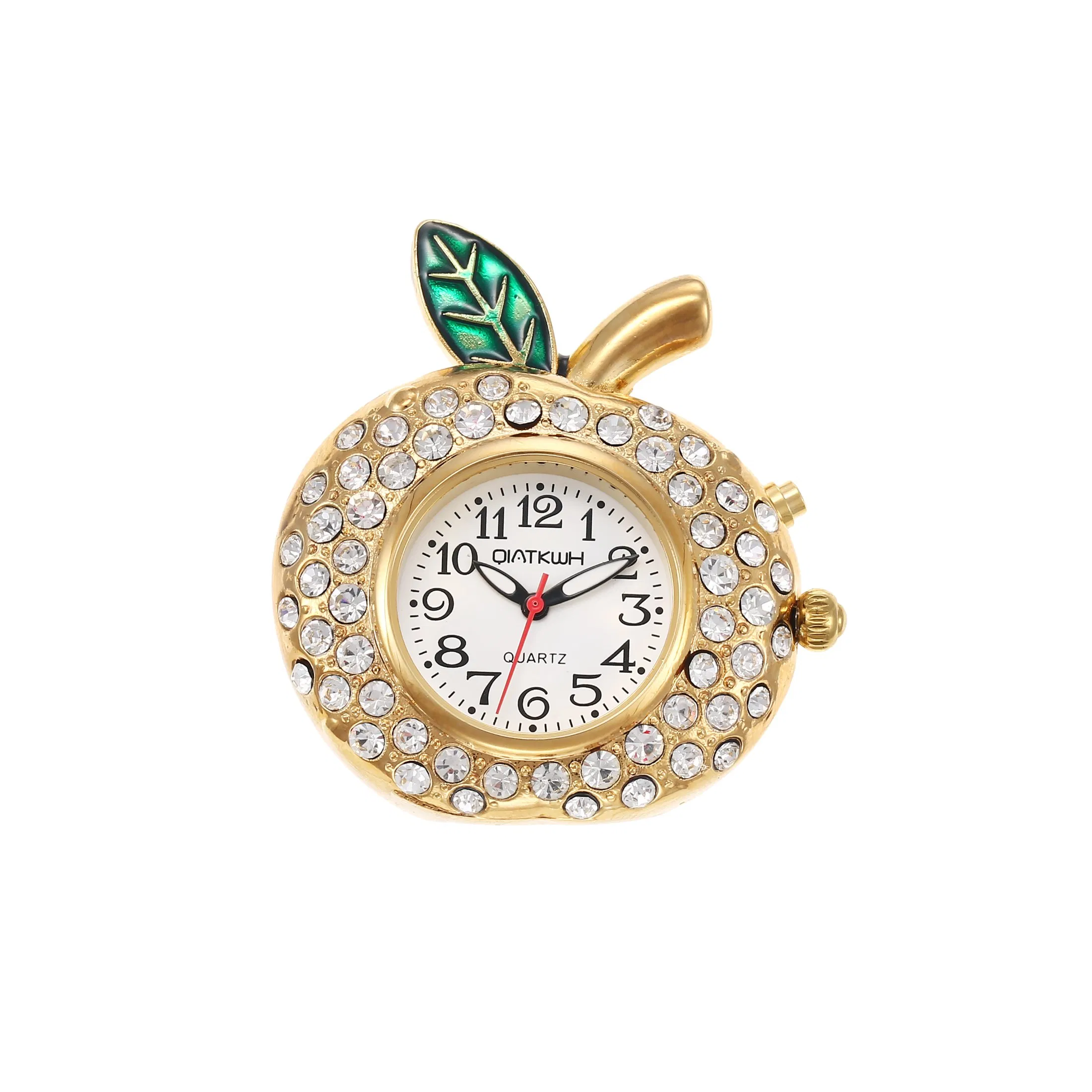 Gold Talking Watch with White Dial-Keychain Clock