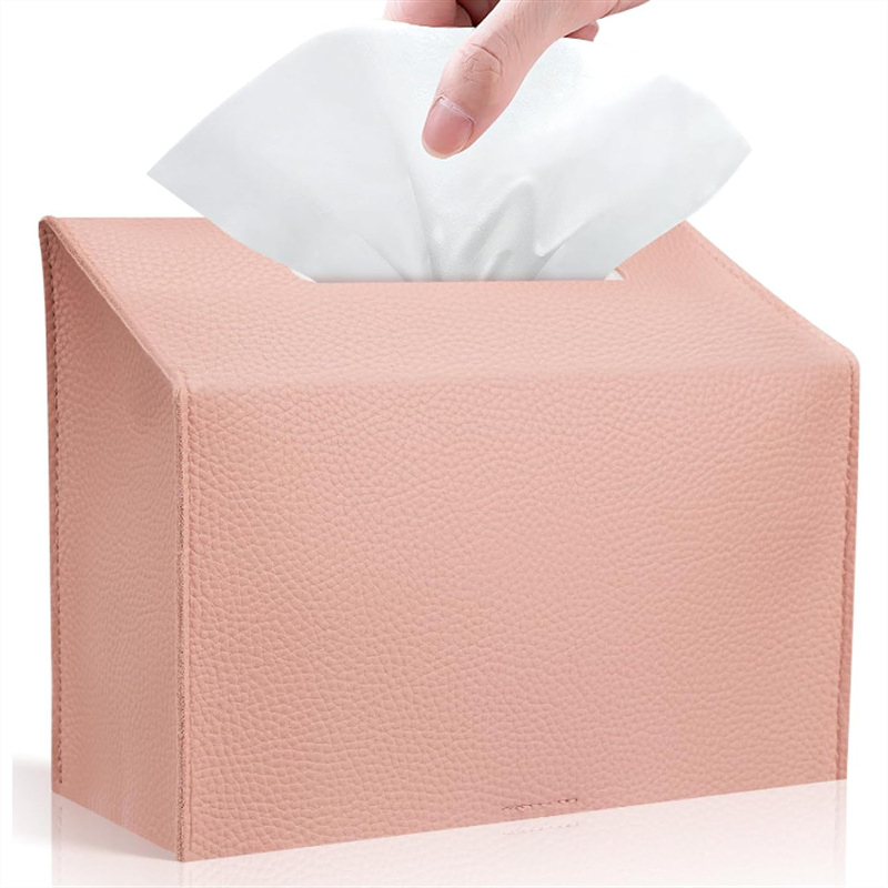 Wholesale New Products House Shape Household Leather Tissue Box