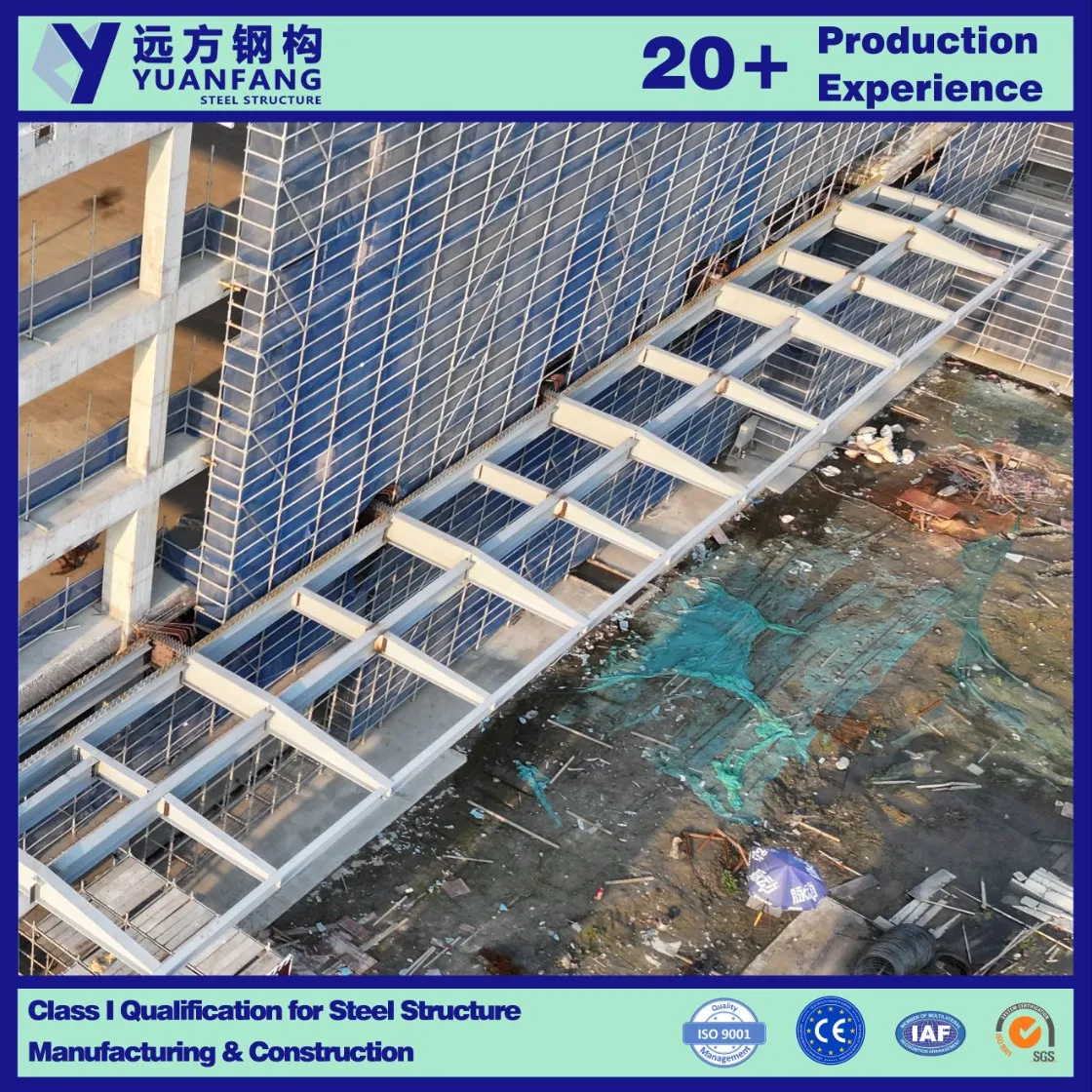 Prefabricated Metal Light Steel Structure of Steel Structure Canopy & Awning