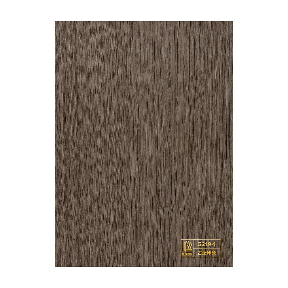 Scratch-Resistant Simple Construction PVC Wood Effect Film for Stairs