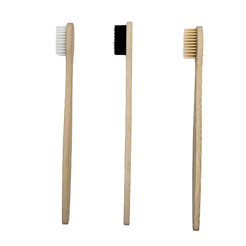 Customizable Eco-Friendly Disposable Wooden Toothbrush for Hotels 100% Biodegradable with Bamboo Handle and Soft Bristles