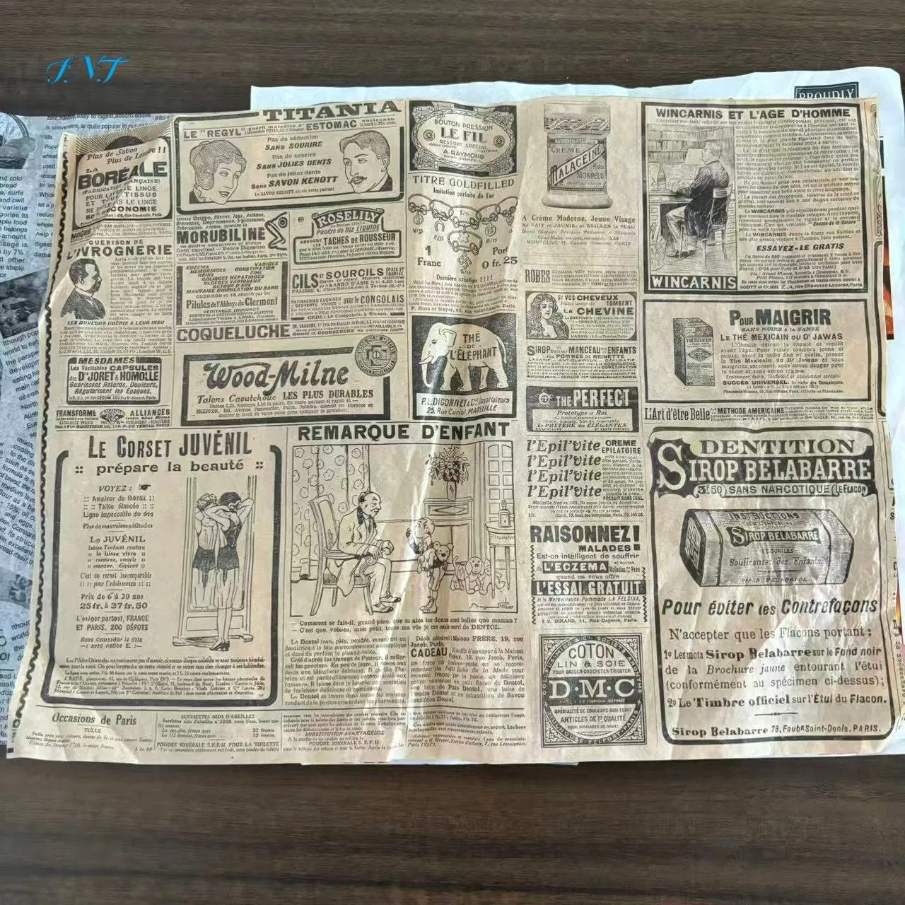 Food Grade Hamburger Paper Wraper Greaseproof Paper