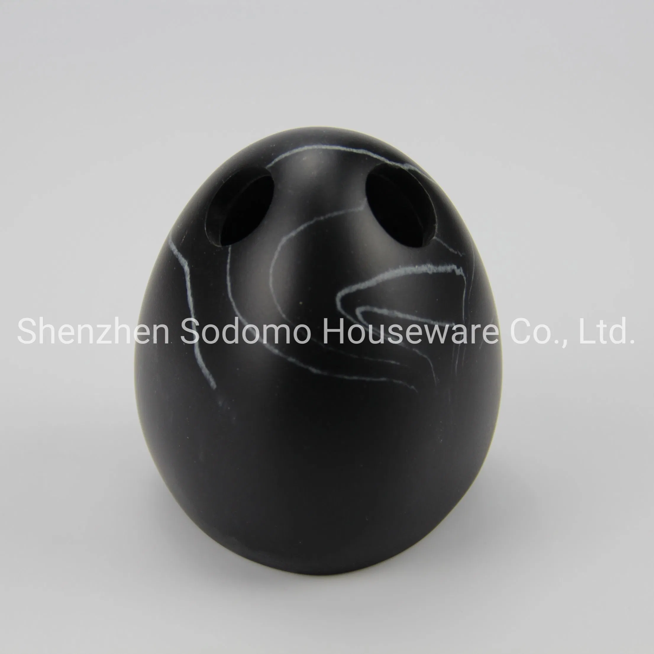 Modern Design Eco-Freindly Resin Bathroom Toothbrush Holder (BP1532-BMA)