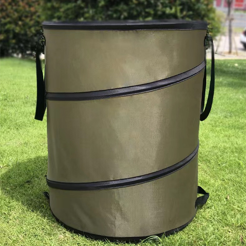 Custom 30 Gallon Reusable Container for Lawn Care and Gardening Collapsible Garden Bag for Yard Waste