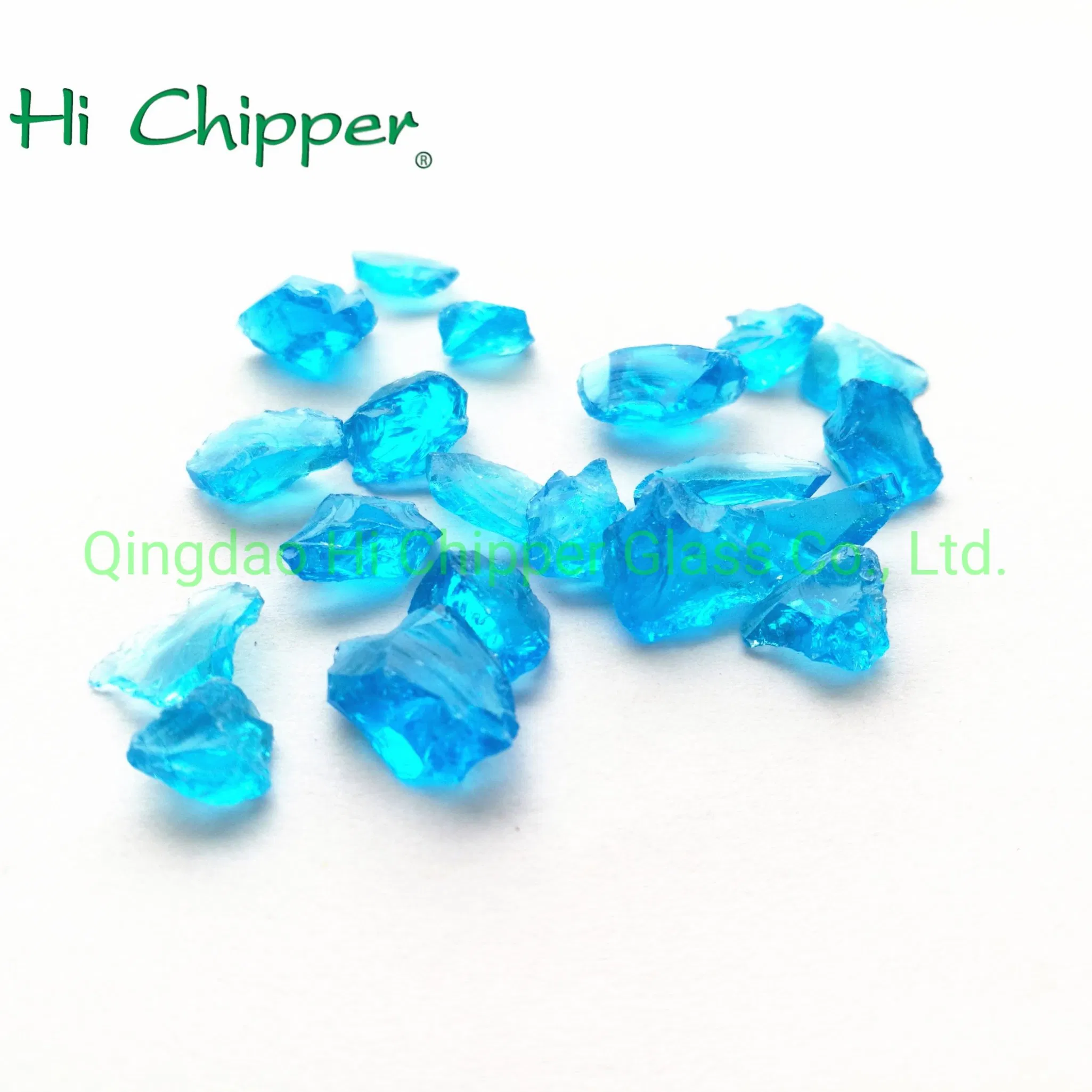 Ocean Blue Natural Sea Glass Rocks for Garden